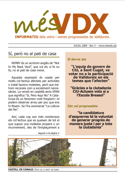 Butlletí mésVDX