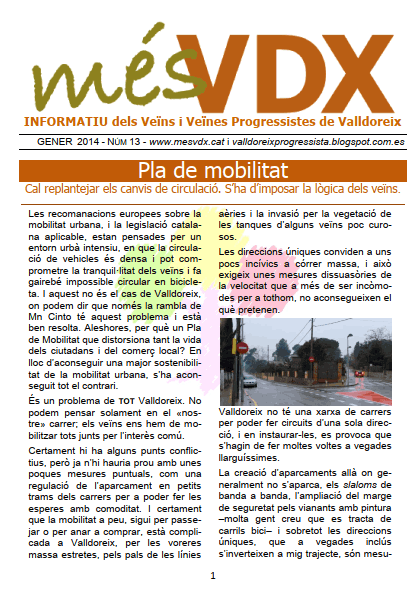 Butlletí mésVDX