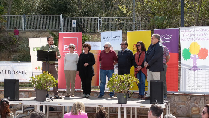 Representants de les Associacions i En Comú-Podem representat per Ramon Gutiérrez i Pablo Alonso